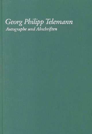 KPK 7 Georg Philipp Telemann - Autographe und Abschriften - Joachim Jaenecke