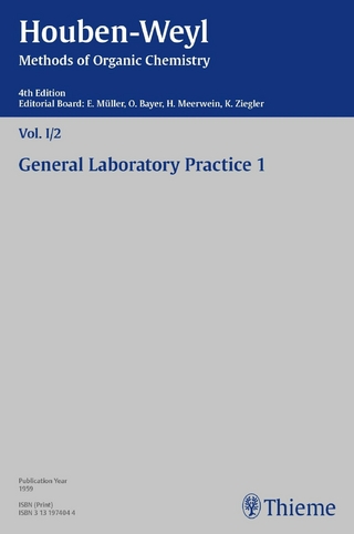 Houben-Weyl Methods of Organic Chemistry Vol. I/2, 4th Edition - Karl Horst Metzger; Peter Müller; Heidi Müller-Dolezal; Renate Stoltz; Hanna Söll