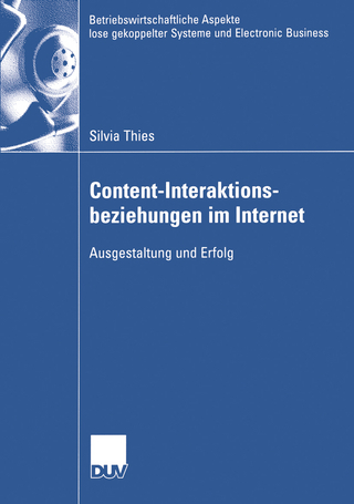 Content-Interaktionsbeziehungen im Internet - Silvia Thies