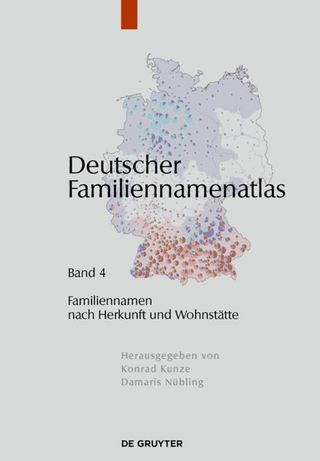 Deutscher Familiennamenatlas / Familiennamen nach Herkunft und Wohnstätte - Christian Bochenek; Kathrin Dräger; Fabian Fahlbusch; Jessica Nowak