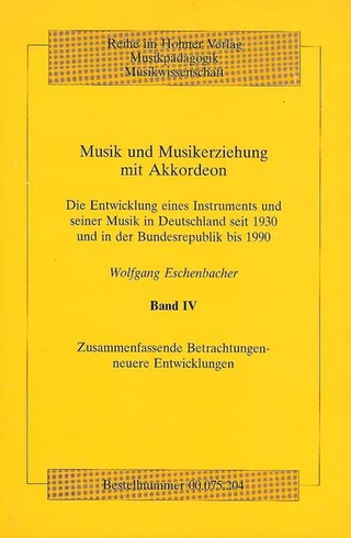 Musik und Musikerziehung mit Akkordeon - Wolfgang Eschenbacher