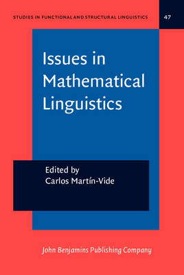 Issues in Mathematical Linguistics - Martin-Vide Carlos Martin-Vide