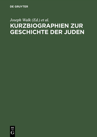 Kurzbiographien zur Geschichte der Juden - Joseph Walk; Leo Baeck Institute