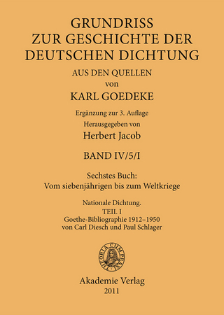 Sechstes Buch: Vom siebenjährigen bis zum Weltkriege - Karl Goedeke; Herbert Jacob