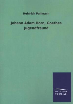Johann Adam Horn, Goethes Jugendfreund - Heinrich Pallmann