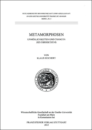 Metamorphosen - Klaus Reichert