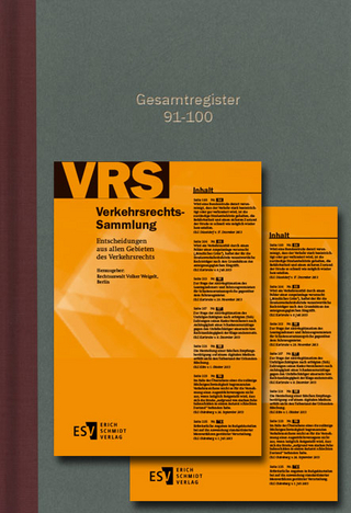 Verkehrsrechts-Sammlung (VRS) / Verkehrsrechts-Sammlung (VRS) Gesamtregister Band 91-100 - Volker Weigelt