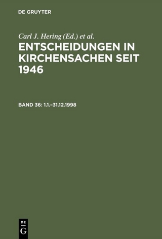 Entscheidungen in Kirchensachen seit 1946 / 1.1.?31.12.1998 - Carl J. Hering; Hubert Lentz; Stefan Muckel; Manfred Baldus