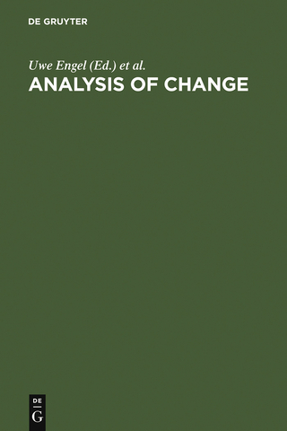Analysis of Change - Uwe Engel; Jost Reinecke