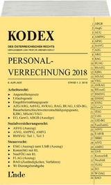 KODEX Personalverrechnung 2018 - Hofbauer, Josef; Doralt, Werner
