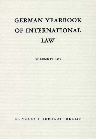 German Yearbook of International Law / Jahrbuch für Internationales Recht. - Rainer Hofmann