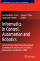Informatics in Control, Automation and Robotics - Juan Andrade Cetto;  Juan Andrade Cetto;  Jean-Louis Ferrier;  Jean-Louis Ferrier;  Joaquim Filipe;  Joaquim Filipe.