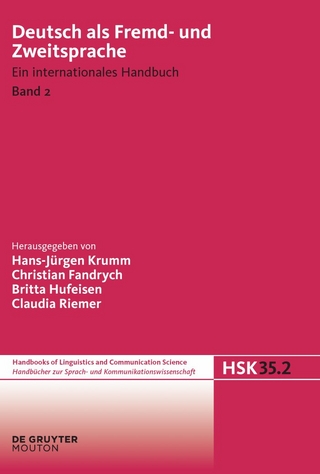 Deutsch als Fremd- und Zweitsprache. 2. Halbband - Hans-Jürgen Krumm; Christian Fandrych; Britta Hufeisen; Claudia Riemer