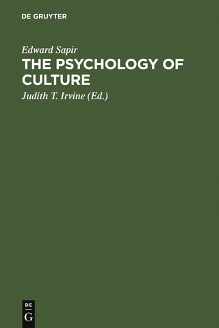 The Psychology of Culture - Edward Sapir; Judith T. Irvine