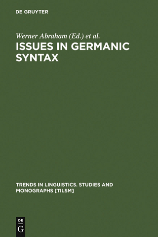 Issues in Germanic Syntax - Werner Abraham; Wim Kosmeijer; Erich Reuland