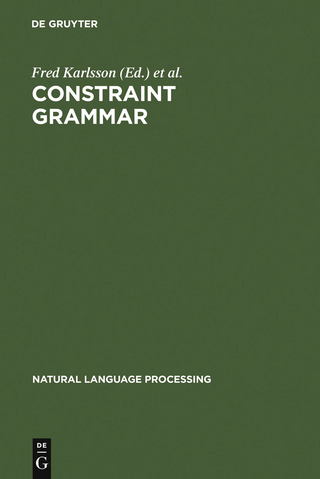 Constraint Grammar - Fred Karlsson; Atro Voutilainen; Juha Heikkilae; Arto Anttila