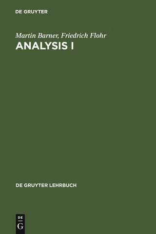 Analysis I - Martin Barner