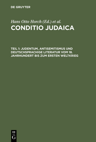 Judentum, Antisemitismus und deutschsprachige Literatur vom 18. Jahrhundert bis zum Ersten Weltkrieg - Hans Otto Horch; Horst Denkler