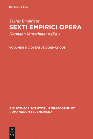 Adversus dogmaticos - Sextus Empiricus; Hermann Mutschmann