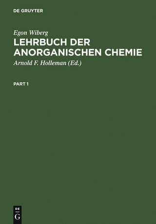 Lehrbuch der Anorganischen Chemie - Egon Wiberg; Arnold F. Holleman