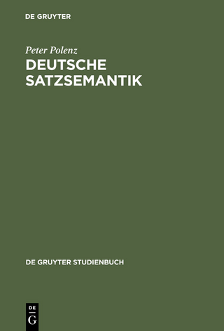 Deutsche Satzsemantik - Peter Polenz