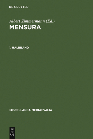 Mensura. 1. Halbbd - Albert Zimmermann