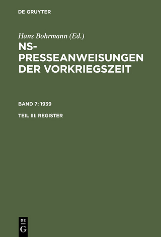 1939. Register - Claudia Bartels; Heike Fortmann-Petersen; Karen Peter