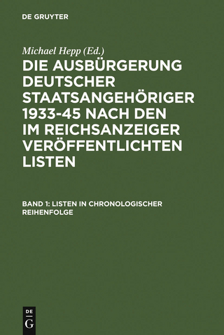 Listen in chronologischer Reihenfolge / Lists in chronological order - Michael Hepp
