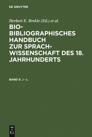 J - L - Herbert E. Brekle; Edeltraud Dobnig-Jülch; Hans Jürgen Höller; Helmut Weiß