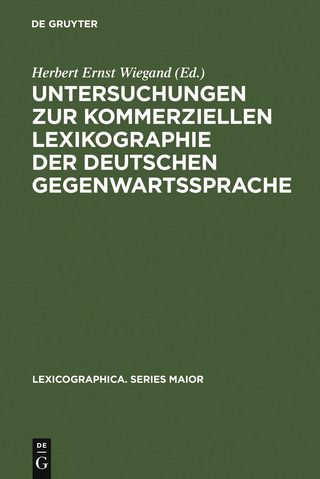 Untersuchungen zur kommerziellen Lexikographie der deutschen Gegenwartssprache. Band 2 - Herbert Ernst Wiegand
