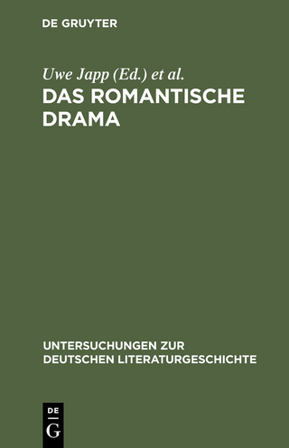 Das romantische Drama - Uwe Japp; Stefan Scherer; Claudia Stockinger