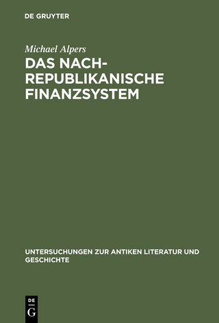 Das nachrepublikanische Finanzsystem - Michael Alpers