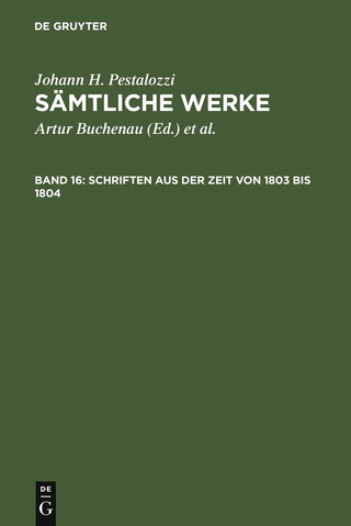 Schriften aus der Zeit von 1803 bis 1804 - Walter Feilchenfeld-Fales; Herbert Schönebaum