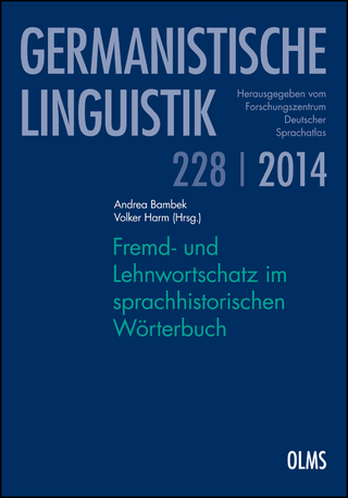 Fremd- und Lehnwortschatz im sprachhistorischen Wörterbuch (E-book) - Andrea Bambek; Volker Harm