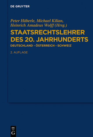 Staatsrechtslehrer des 20. Jahrhunderts - Michael Kilian; Heinrich Amadeus Wolff; Peter Häberle