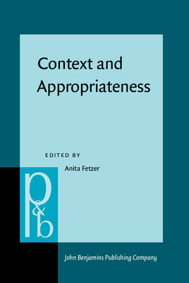 Context and Appropriateness - Fetzer Anita Fetzer