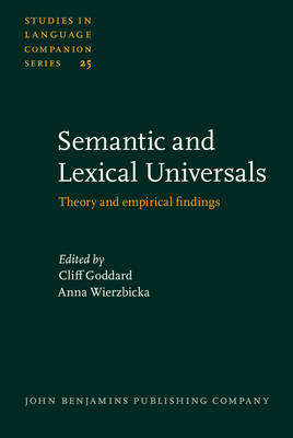 Semantic and Lexical Universals - Wierzbicka Anna Wierzbicka; Goddard Cliff Goddard