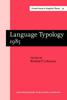 Language Typology 1985 - Lehmann Winfred P. Lehmann