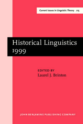 Historical Linguistics 1999 - Brinton Laurel J. Brinton