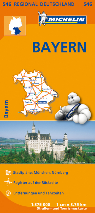 Michelin Regionalkarte Bayern 1 : 375 000