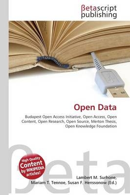 Open Data - Surhone Lambert M; Tennoe Mariam T; Henssonow Susan F