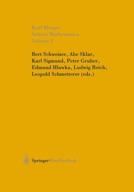 Selecta Mathematica II - Karl Menger