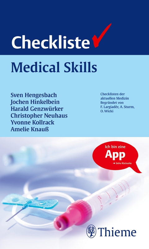 Checkliste Medical Skills - Sven Hengesbach, Jochen Hinkelbein, Yvonne Kollrack
