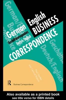 German/English Business Correspondence - Paul Hartley; Gertrud Robins