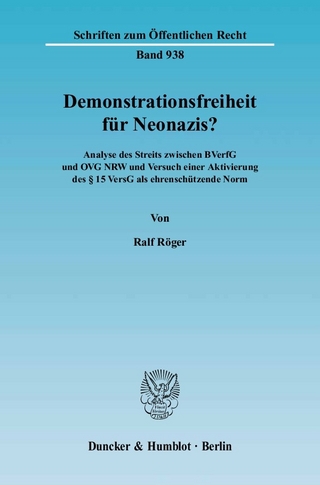 Demonstrationsfreiheit für Neonazis? - Ralf Röger