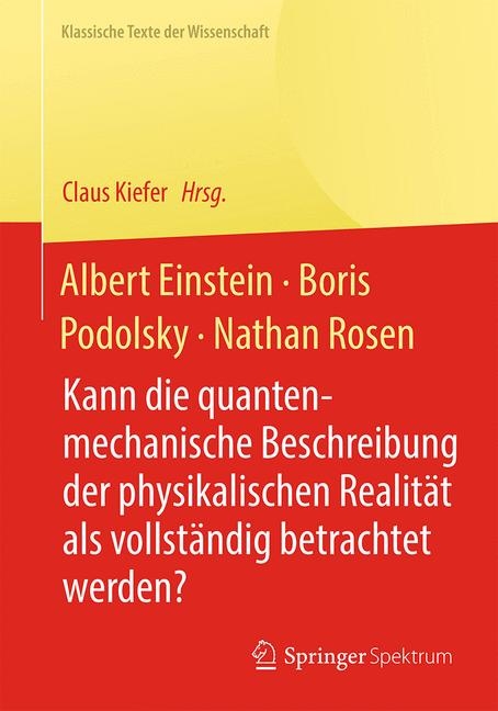 Albert Einstein, Boris Podolsky, Nathan Rosen - 