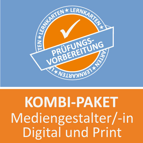Kombi-Paket Mediengestalter Digital und Print Lernkarten - Michaela Rung-Kraus, Paul Sitter