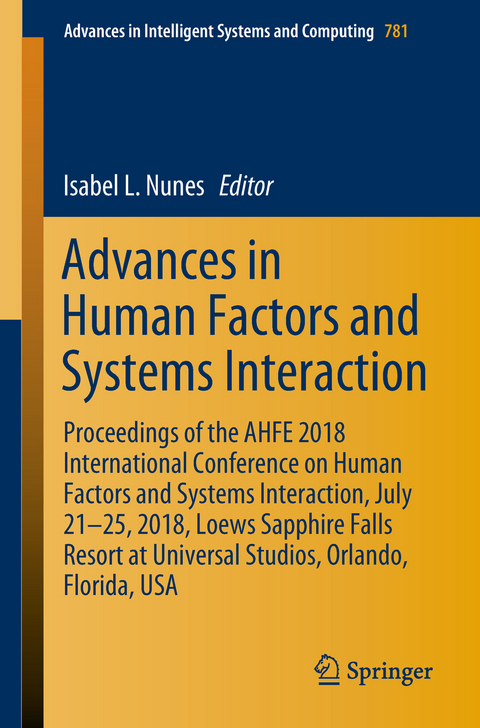 Advances in Human Factors and Systems Interaction - 