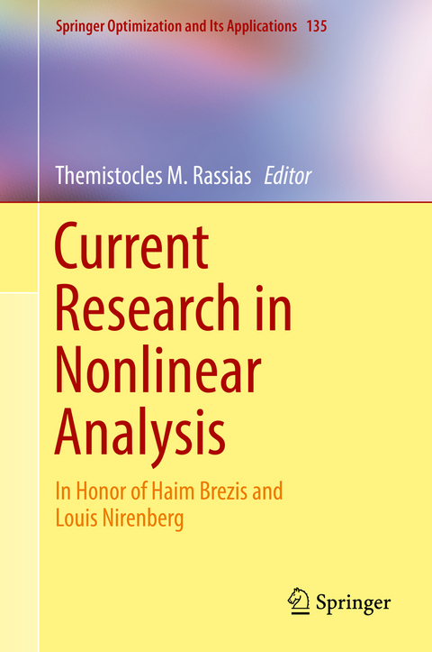 Current Research in Nonlinear Analysis - 