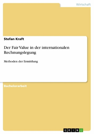 Der Fair Value in der internationalen Rechnungslegung - Stefan Kraft